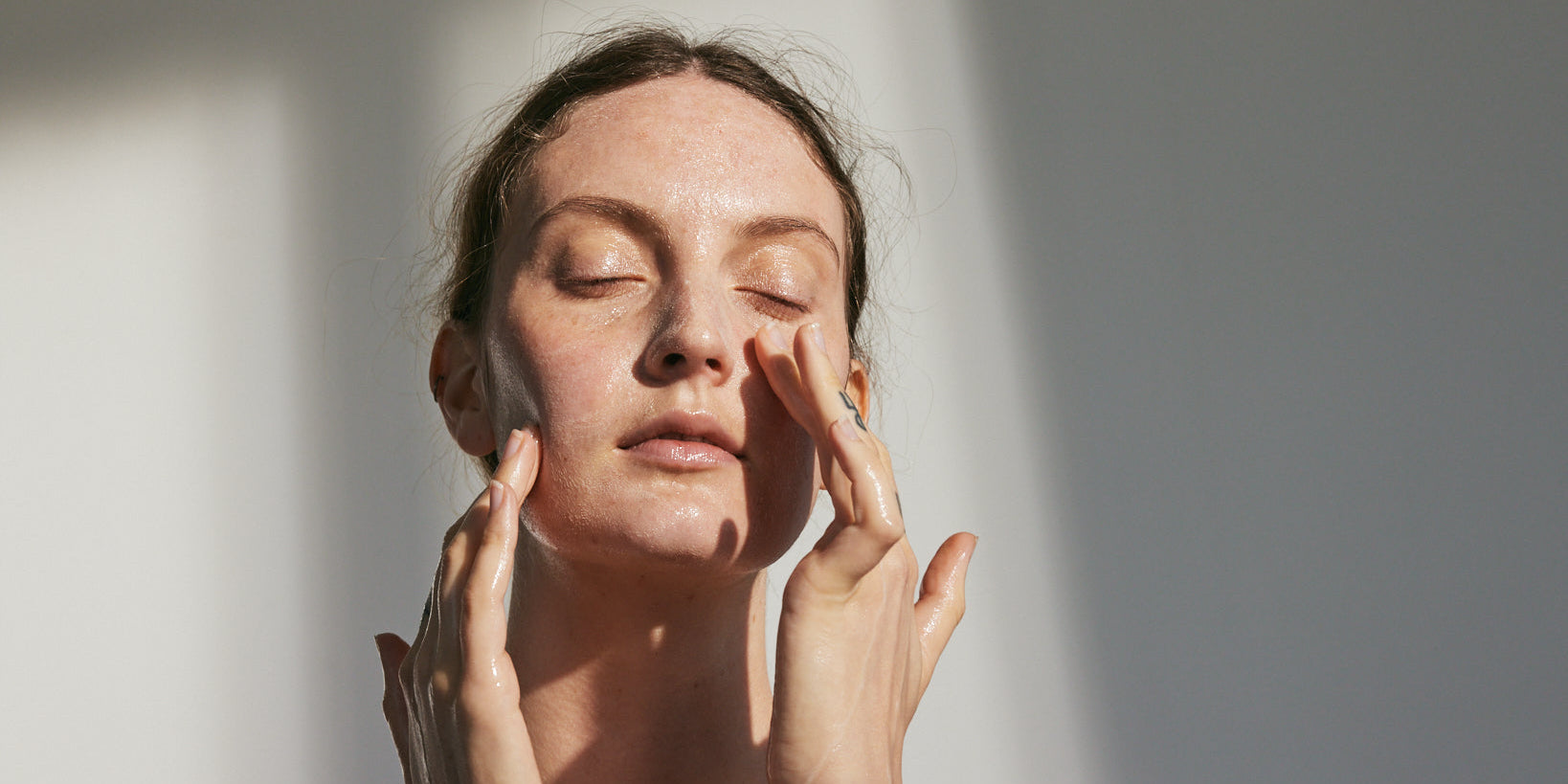 ANGAN Wildflower Oil Cleanser — gentle oil cleansing method for sensitive skin