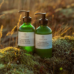 ANGAN Hand Care Duo — hand wash and lotion bottles together