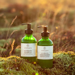 ANGAN Hair Care Duo — shampoo and conditioner bottles