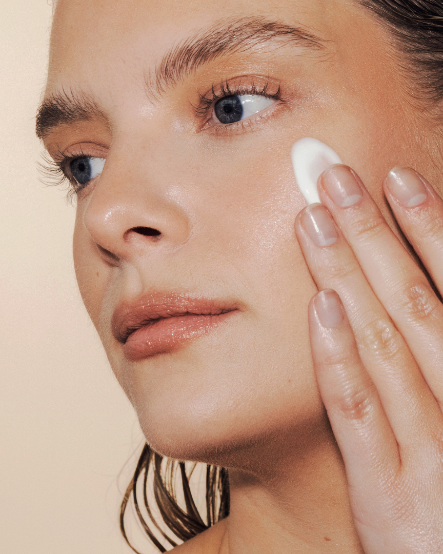 ANGAN Lupine Bloom Moisturizer — texture close-up, rich cream formula