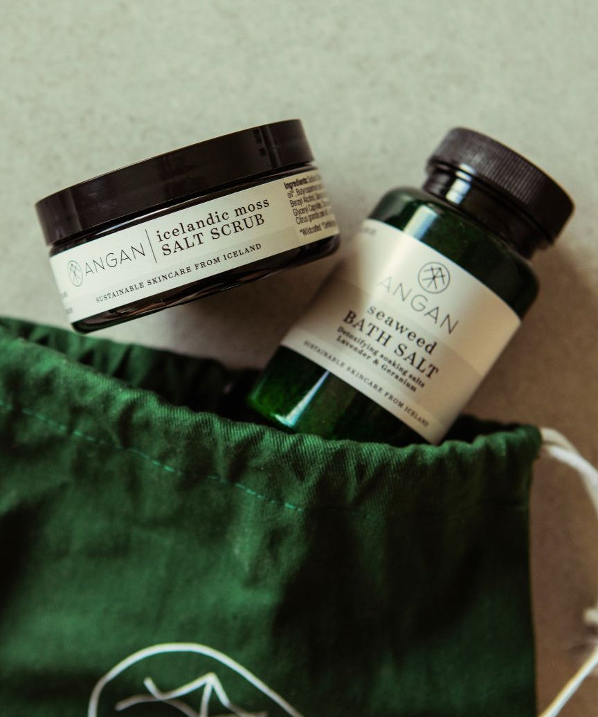 ANGAN Mini Body Duo — travel-size body care set from Iceland