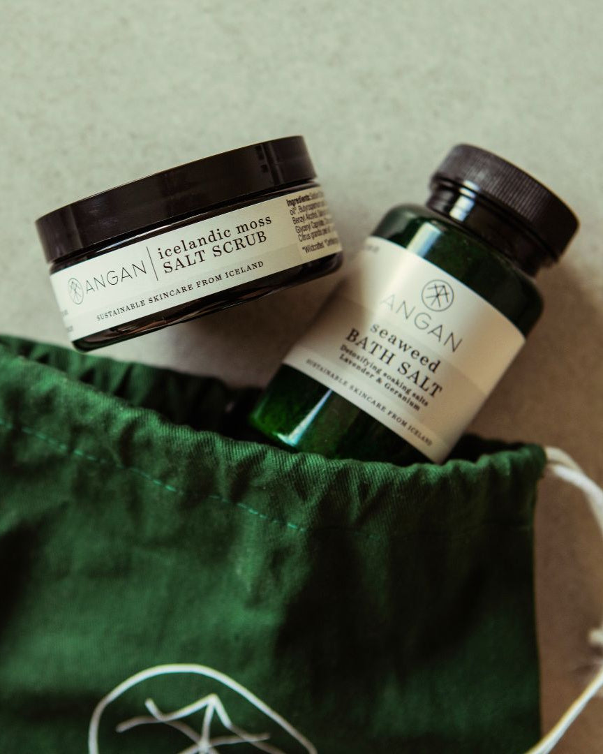 ANGAN Mini Body Duo — travel-size body care set from Iceland