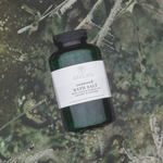 ANGAN Seaweed Bath Salt — lifestyle flat lay with botanicals
