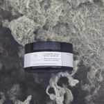 ANGAN Icelandic Moss Salt Scrub — lifestyle flat lay, Icelandic botanicals