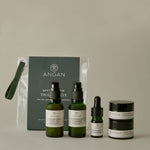 ANGAN Arctic Glow Travel Kit — face oil, cleanser and serum travel set from Iceland