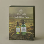 ANGAN Body Bliss Duo — Botanic Bliss Body Oil and Icelandic Moss Salt Scrub set