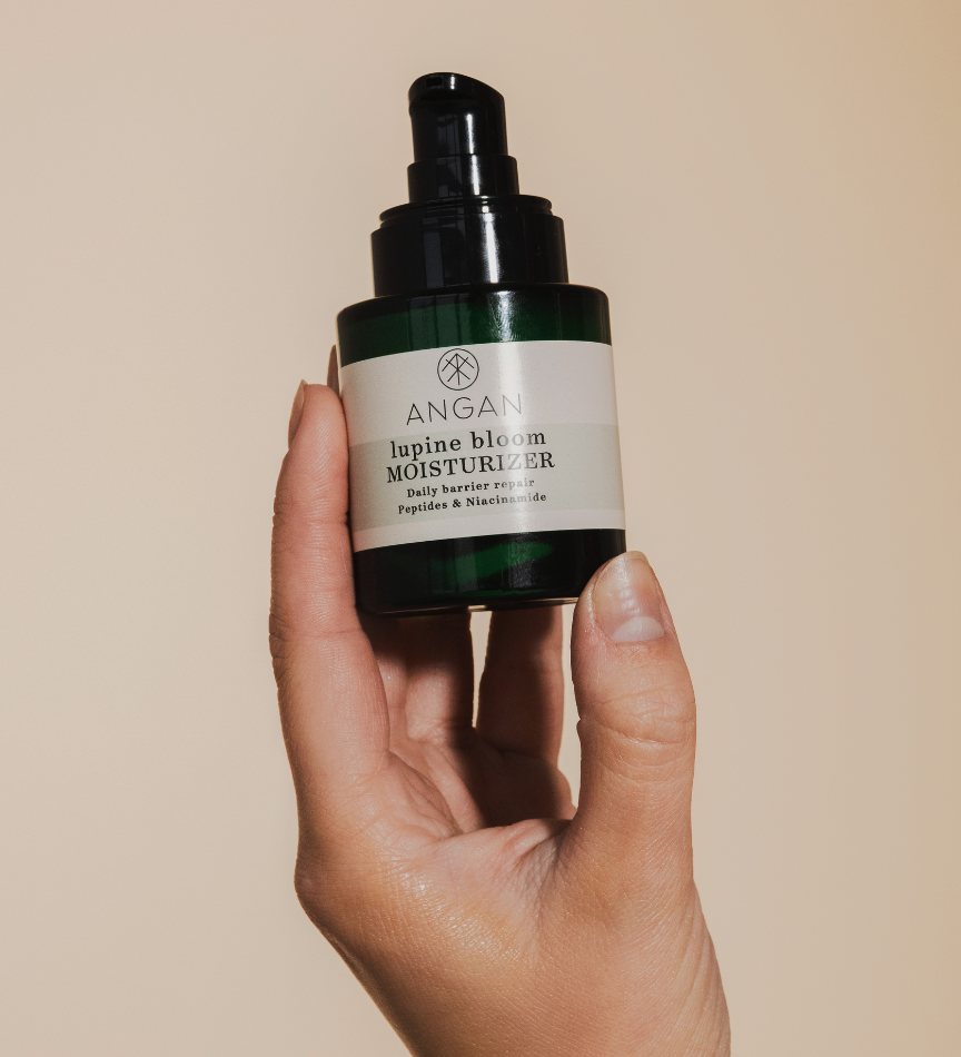 ANGAN Lupine Bloom Moisturizer — product packaging detail