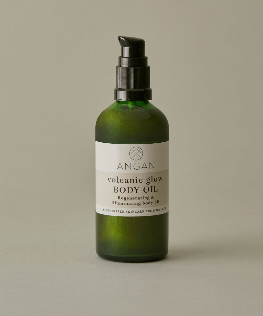 ANGAN Volcanic Glow Body Oil — nourishing dry body oil with Icelandic botanicals