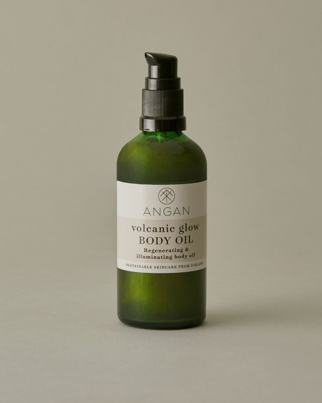 ANGAN Volcanic Glow Body Oil — nourishing dry body oil with Icelandic botanicals