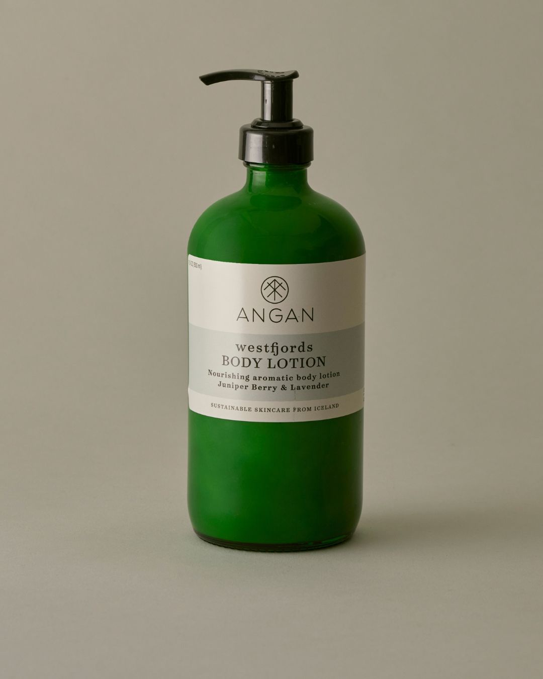 ANGAN Westfjords Body Lotion 500ml — lightweight moisturizing lotion with Arctic botanicals