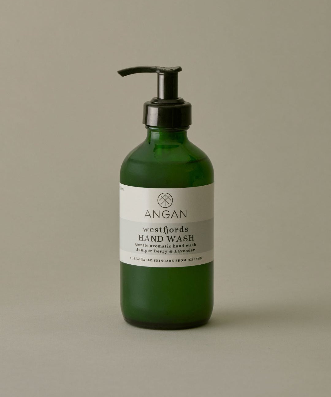 ANGAN Westfjords Hand Wash 250ml — gentle botanical hand wash made in Iceland