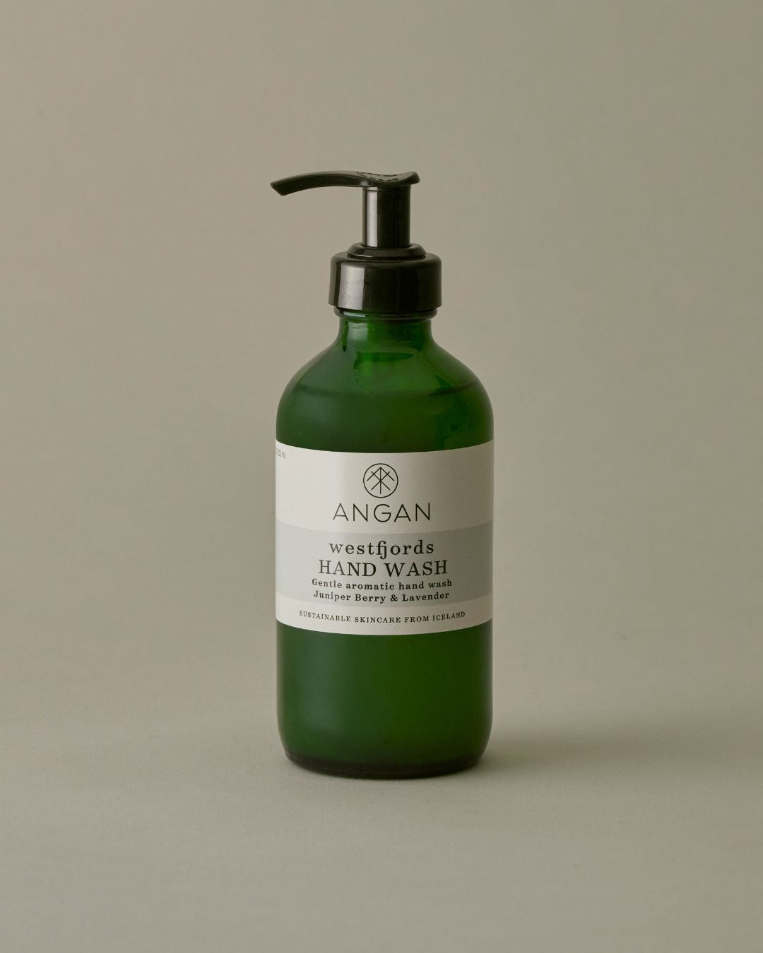 ANGAN Westfjords Hand Wash 250ml — gentle botanical hand wash made in Iceland