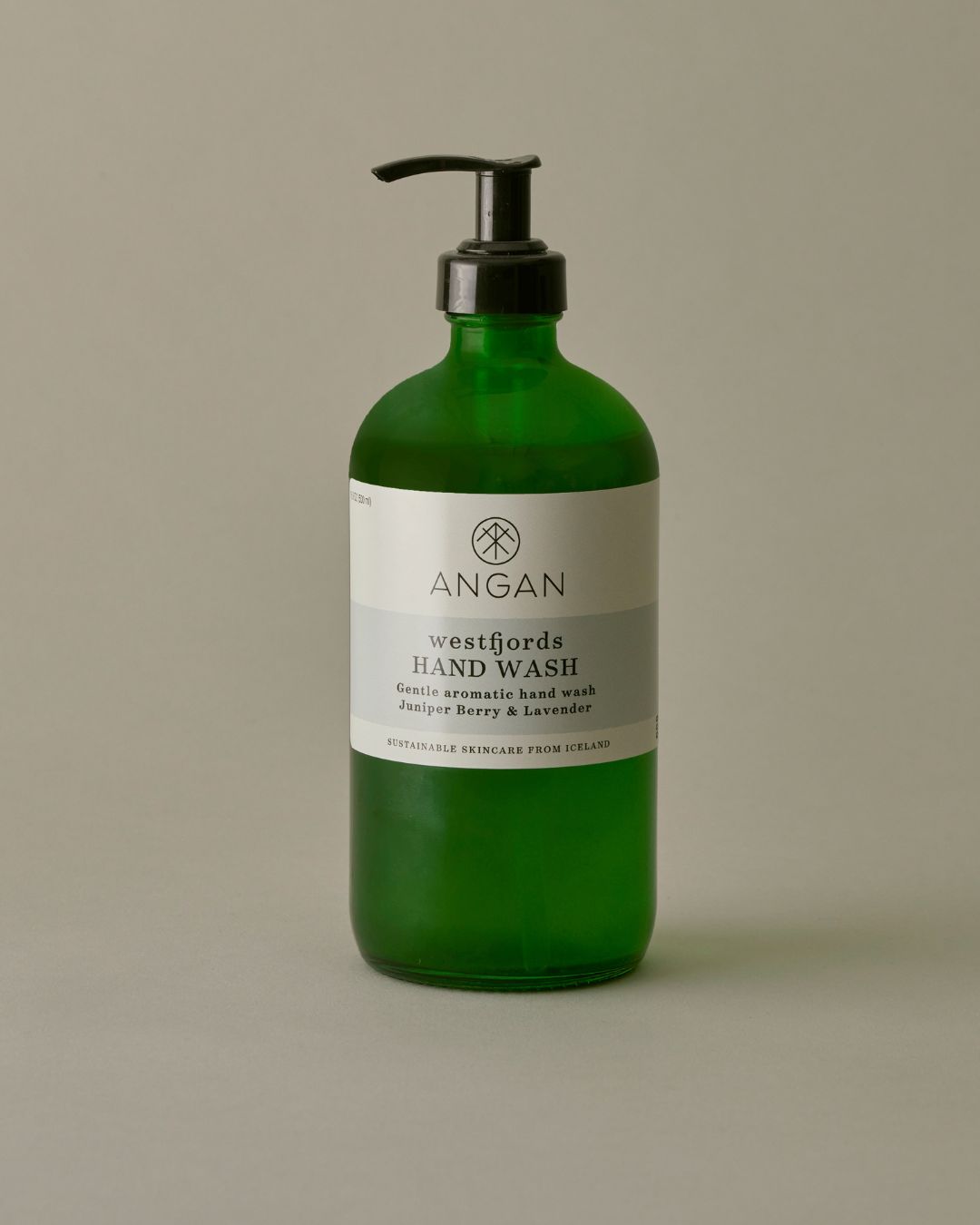 ANGAN Westfjords Hand Wash 500ml — gentle botanical hand wash made in Iceland