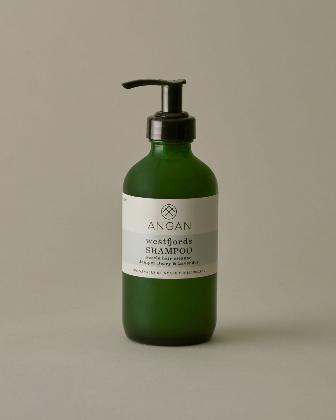 ANGAN Westfjords Shampoo 250ml — gentle botanical shampoo made in Iceland