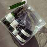 ANGAN Arctic Glow Travel Kit — three mini products in eco pouch