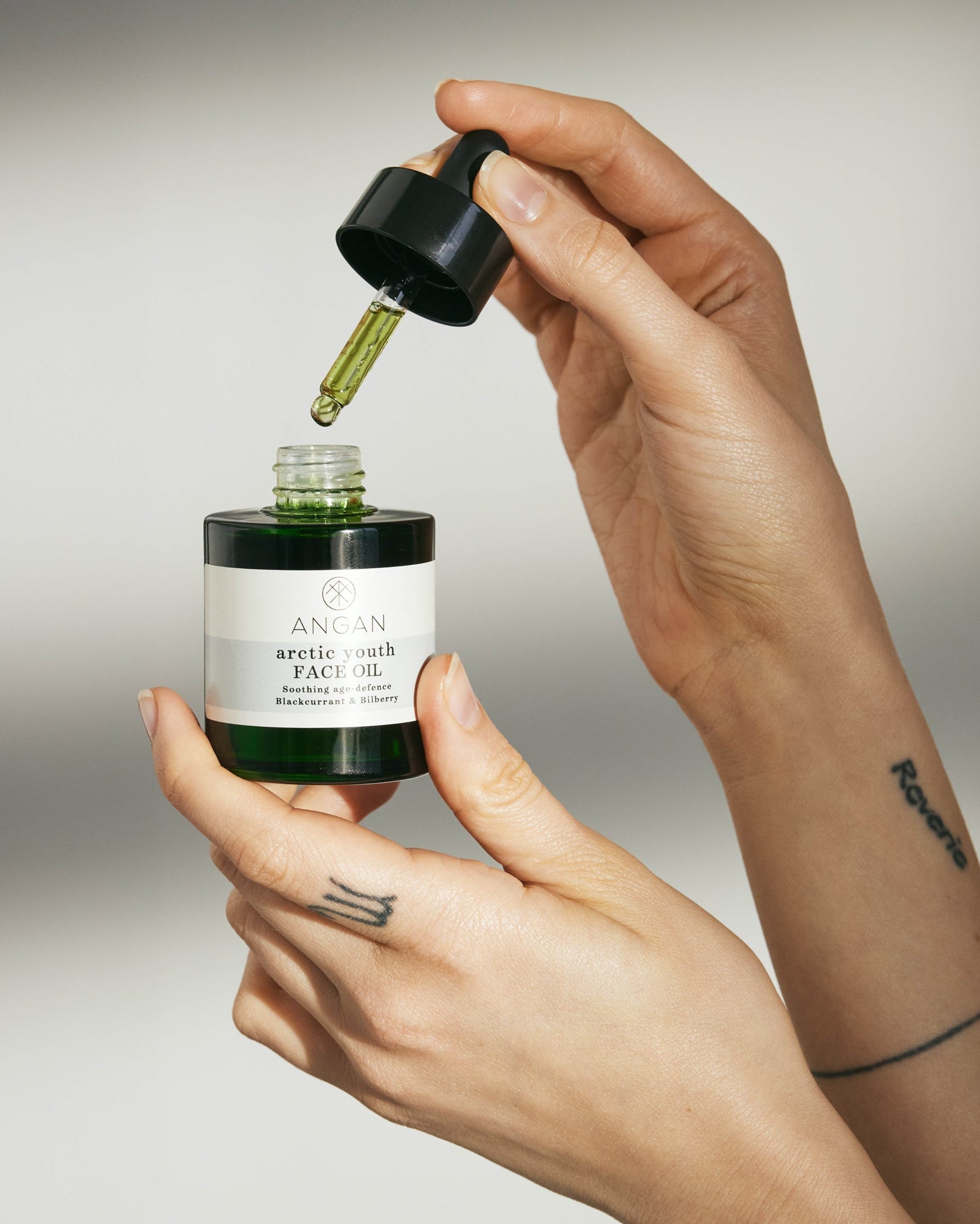 ANGAN Arctic Youth Face Oil — 30ml glass dropper bottle