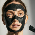 ANGAN Black Lava Face Mask texture — rich volcanic clay
