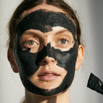 ANGAN Earth Mask Ritual — Black Lava Face Mask texture in set